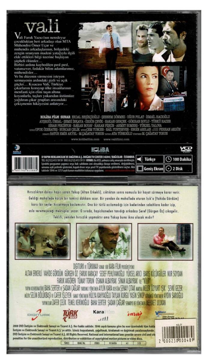 Vali Kilit - 2 Adet VCD Film VCD252 - 2