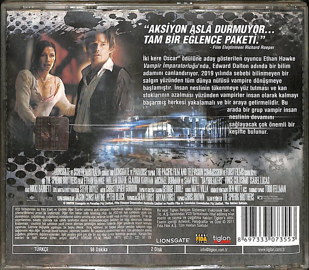 Vampir İmparatorluğu - Daybreakers (2009) Orijinal VCD Film VCD29062 - 2