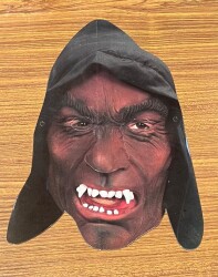 Vampir / Korku Figürü Çocuk Yüz Maskesi AOB4863 - 3