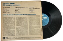 Edith Piaf - Les Plus Grands Succès ( Columbia ) LP Plak (10/7.5) PLK25578 - 2