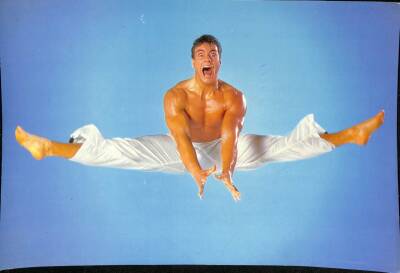 Van Damme Büyük Boy Kartpostal (34x24 cm) KRT13036 - 1