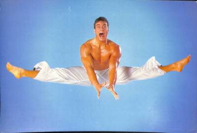 Van Damme Eski Büyük Boy Kartpostal (34x24 cm) KRT12598 - 1