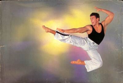 Van Damme Eski Büyük Boy Kartpostal (34x24 cm) KRT12599 - 1