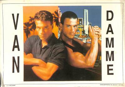 Van Damme Eski Büyük Boy Kartpostal (34x24 cm) KRT12902 - 1
