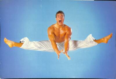 Van Damme Eski Büyük Boy Kartpostal (34x24 cm) KRT12912 - 1