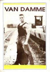 Van Damme Siyah-Beyaz Kartpostal (Küçük Boy) KRT22499 - Gökçekoleksiyon