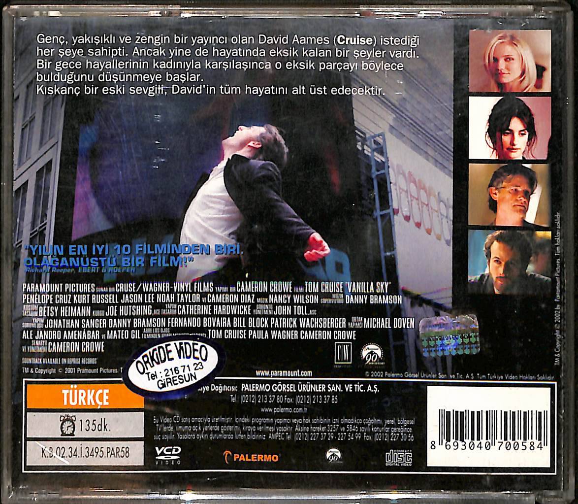 Vanilla Sky (Tom Cruise) VCD Film VCD27157 - 2