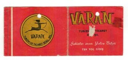Varan Turizim ve Ticaret Ltd. Şti. Otobüsleri Yolcu Bileti EFM1245 - 1