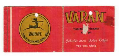 Varan Turizim ve Ticaret Ltd. Şti. Otobüsleri Yolcu Bileti EFM1245 - 3
