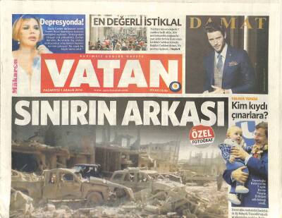 Vatan Gazetesi 1 Aralık 2014 - Mısır Sokaklarında Yine Mübarek İsyanı - Sezen Aksu Depresyonda ! GZ125484 - 1