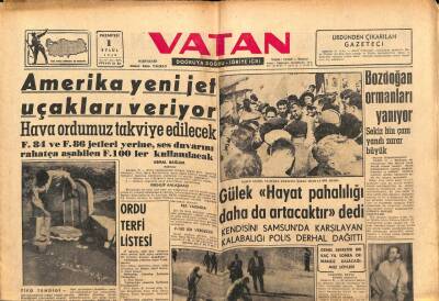 Vatan Gazetesi 1 Eylül 1958 - Bozdoğan Ormanları Yanıyor GZ83111 - 1