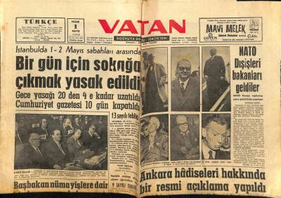 Vatan Gazetesi 1 Mayıs 1960 - Chessman Yarın İdam Edilecek GZ82599 - 1