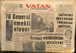 Vatan Gazetesi 1 Temmuz 1969 - Kurdaş Rektörlükten Ayrılıyor GZ103303 - 1