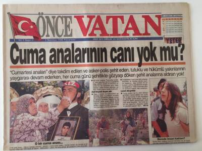 Vatan Gazetesi 1 Temmuz 1996 - Cuma Analarının Canı Yok Mu ? Erbakan Hocanın İcra Planı GZ18757 - 1