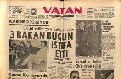 Vatan Gazetesi 10 Aralık 1964 - Kabine Değişiyor,3 Bakan İstifa Etti GZ64728 - 3