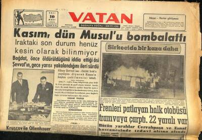 Vatan Gazetesi 10 Mart 1959 - Fazıl Küçük İle Rauf Denktaş Dün Uçakla Ankaraya Geldiler GZ86440 - 1