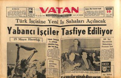 Vatan Gazetesi 10 Mayıs 1963 - İnönü Porselen Fabrikasını Dün Açtı GZ90482 - 1