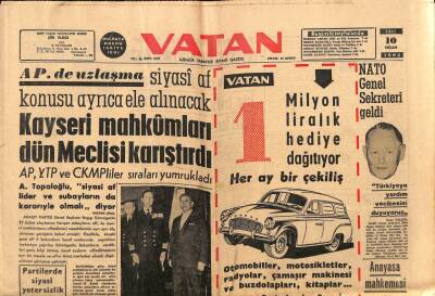Vatan Gazetesi 10 Nisan 1962 - Aç Kalan Doğulu 100 İşçi İnönüyle Görüşmek İstedi GZ90557 - 1