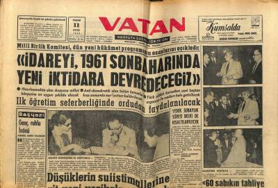 Vatan Gazetesi 11 Eylül 1960 - Sabık Başvekil Menderes Altı Suçtan Sanık GZ78905 - 1