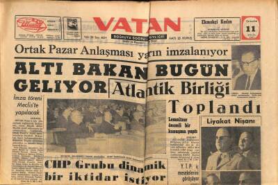 Vatan Gazetesi 11 Eylül 1963 - İstanbulda Liselere Sınavsız Girilecek - Rize Şilebinde Yangın Çıktı GZ90510 - 1