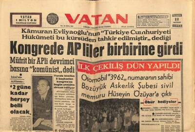 Vatan Gazetesi 11 Haziran 1962 - Kongrede APliler Birbirine Girdi GZ64709 - 1