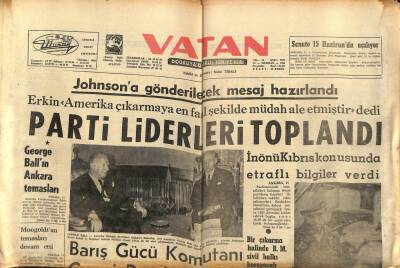 Vatan Gazetesi 11 Haziran 1964 - Keban Barajı İle İlgili Hazırlıklar İlerliyor GZ90166 - 1
