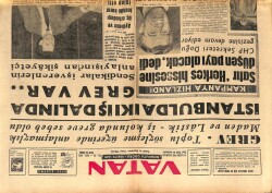 Vatan Gazetesi 11 Kasım 1963 - İstanbulda İki İş Dalında Grev Var GZ103294 - 1