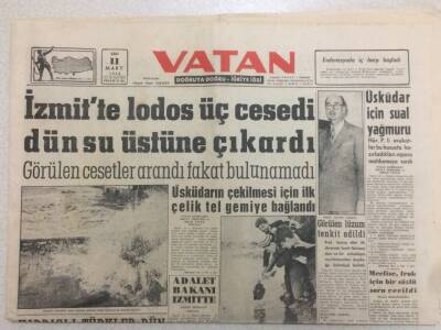 Vatan Gazetesi 11 Mart 1958 - Kıbrıslı Türkler Miting Yaptı GZ52354 - 1