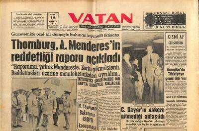 Vatan Gazetesi 12 Ağustos 1960 - Orman Bakanlığı Kurulması Prensibi Dün Kabul Olundu GZ102691 - 1