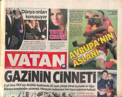 Vatan Gazetesi 12 Aralık 2013 - Cilvegözü Sınır Kapısı Kapandı - Yunanistandan Adalara Çıkarma GZ125482 - 1