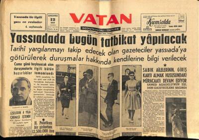 Vatan Gazetesi 12 Ekim 1960 - Yassıadada Tatbikat Yapılacak GZ78708 - 1