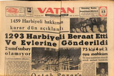 Vatan Gazetesi 12 Eylül 1963 - Brezilyada Yangın Kahve Ürününü Tamamen Mahvetti GZ90511 - 1