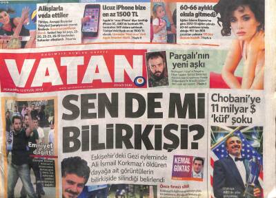 Vatan Gazetesi 12 Eylül 2013 - Chobaniye 11 Milyar Dolar Küf Şoku GZ107054 - 1