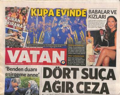 Vatan Gazetesi 12 Mayıs 2014 - Kaya Çilingiroğlu Podyumda Kızı Zehra İle El Ele Yürüdü , Alkışlandı GZ106738 - 1