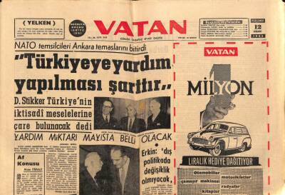 Vatan Gazetesi 12 Nisan 1962 - AP Genel İdare Kurulu Af Konusunu Görüştü GZ90555 - 1