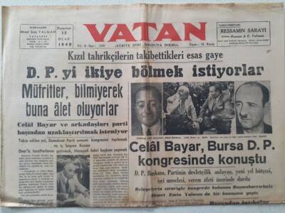 Vatan Gazetesi - 12 Ocak 1948 - DPyi İkiye Bölmek İstiyorlar GZ111317 - 1