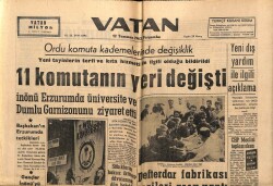 Vatan Gazetesi 12 Temmuz 1962 - Ordu Komuta Kademelerinde Değişiklik GZ64931 - 1