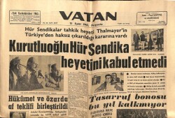 Vatan Gazetesi 13 Eylül 1962 - Gümüşmotor Grevi Lokavt Halini Aldı GZ64884 - 2