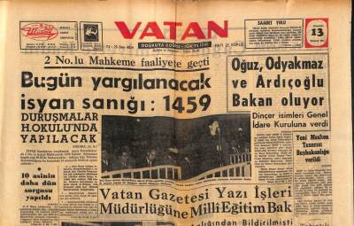 Vatan Gazetesi 13 Haziran 1963 - Fargonun Sahibi İlanla Aranacak - Askerlik Çağındaki Bütün Iraklılar Silah Altında GZ90436 - 1
