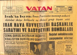 Vatan Gazetesi 13 Kasım 1963 - Irakta İsyanBaşkanlık Sarayı Ve Radyoevi Bombalandı GZ103292 - 1