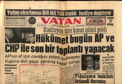 Vatan Gazetesi 13 Mayıs 1962 - Hükümet Bugün AP Ve CHP İle Son Bir Toplantı Yapacak GZ64830 - 2