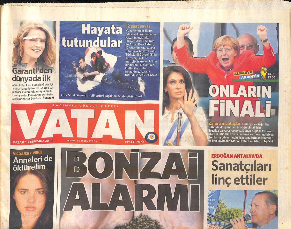 Vatan Gazetesi 13 Temmuz 2014 - Diego İmzayı Attı - Fındık Pazarında Fiyat Sorunu Nasıl Çözülür ? GZ159790 - 1