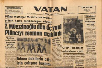 Vatan Gazetesi 14 Ekim 1962 - Adanadakilerin Affı İçin Çalışma Başladı GZ64765 - 1