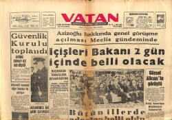 Vatan Gazetesi 14 Ekim 1963 - İçişleri Bakanı 2 Gün İçinde Belli Olacak GZ103305 - 1
