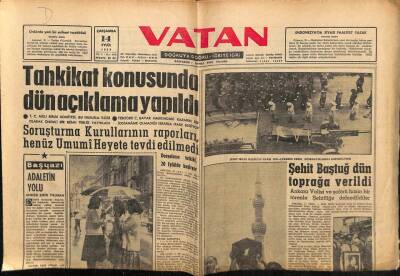 Vatan Gazetesi 14 Eylül 1960 - Tahkikat Konusunda Açıklama Yapıldı GZ64655 - 1