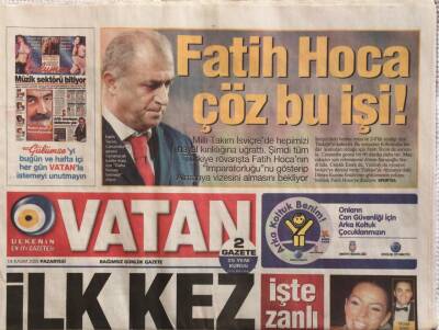Vatan Gazetesi 14 Kasım 2005-Van Rektörü Aşkının Yardımcısı İntihar Etti GZ45019 - 1