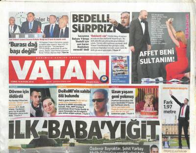 Vatan Gazetesi 14 Kasım 2014 - Mesut Özil , Primiyle 23 Çocuğu Ameliyat Ettirdi GZ113117 - 1