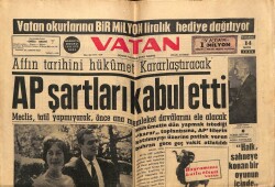 Vatan Gazetesi 14 Mayıs 1962 - Affın Tarihini Hükümet Kararlaştıracak AP Şartları Kabul Etti GZ64823 - 1