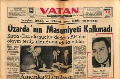 Vatan Gazetesi 14 Mayıs 1963 - İnönü , İhtilal Yapmaya Kimsenin Kudreti Yoktur GZ90486 - 1