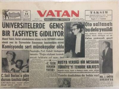Vatan Gazetesi 14 Ocak 1958 - Rusya Türkiyeyi Tehdide Kalkıştı GZ52328 - 1